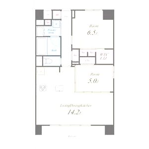 グランヴィラッセ北梅田の間取り図