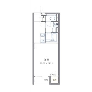 クレイノハイム ルーエの間取り図