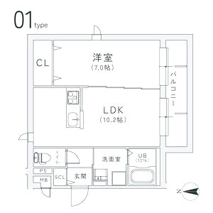 TRICERA Courtの間取り図