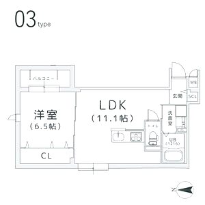 TRICERA Courtの間取り図