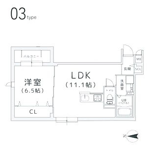 TRICERA Courtの間取り図
