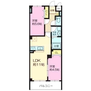 アーク美章園の間取り図