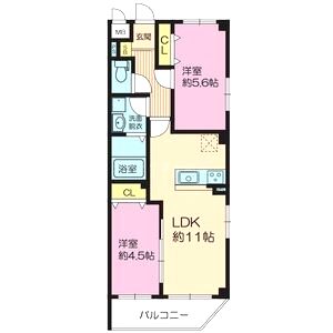 アーク美章園の間取り図