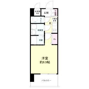 Live Casa城東中央の間取り図