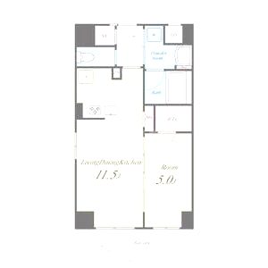 ルアナ北梅田の間取り図