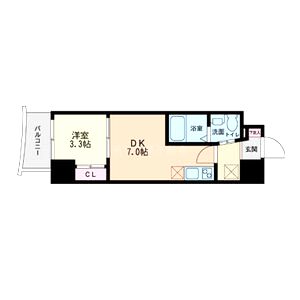 セレニテ本町グランデの間取り図