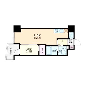 セレニテ本町グランデの間取り図