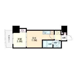 セレニテ本町グランデの間取り図