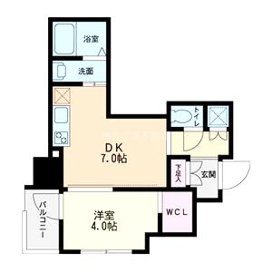 セレニテ本町グランデの間取り図