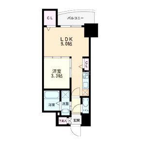 セレニテ本町グランデの間取り図