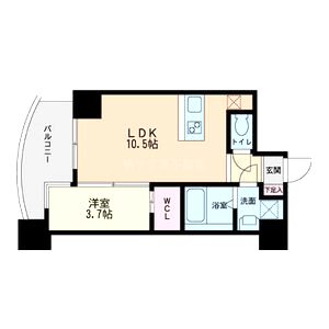 セレニテ本町グランデの間取り図