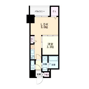 セレニテ本町グランデの間取り図