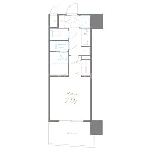 セイワパレス梅田茶屋町の間取り図