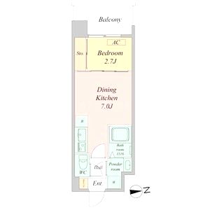 セレニテ新大阪エクラの間取り図
