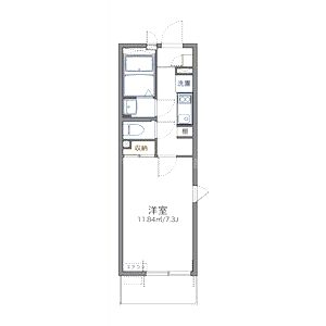 レオネクスト江坂ハイツの間取り図