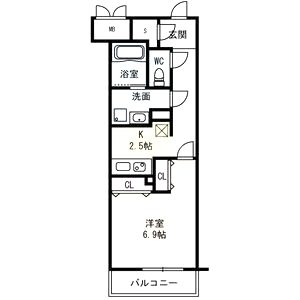 メゾン田中ー野田の間取り図