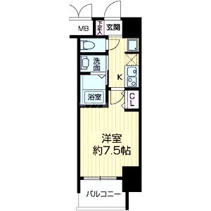 エス・キュート城東中央の間取り図