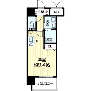 エス・キュート城東中央の間取り図