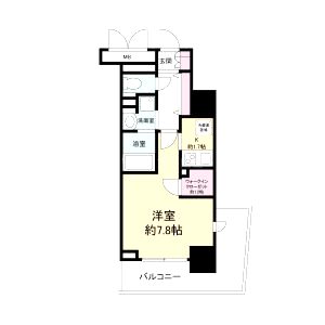 ハビテ靱センターコートの間取り図