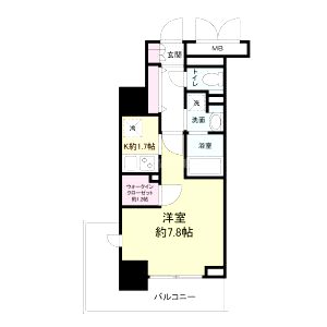 ハビテ靱センターコートの間取り図