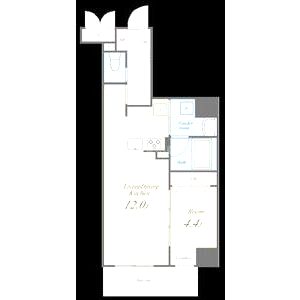 ラフィット松屋町の間取り図