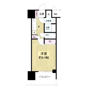 グランカーサ梅田北の間取り図