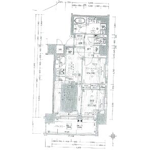 プレサンスタワー北浜の間取り図