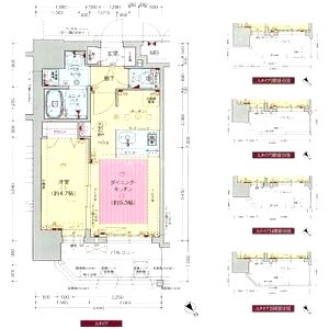 プレサンス野田阪神駅前ザ・プレミアムの間取り図
