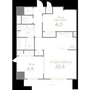 Wonnal堺筋本町(ワンナルサカイスジホンマチ)の間取り図