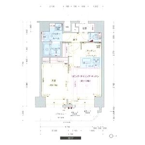 プレサンス心斎橋ラヴィの間取り図