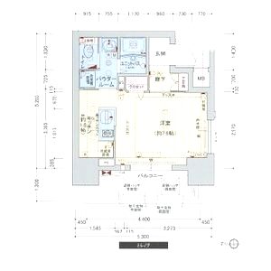 プレサンス心斎橋ラヴィの間取り図
