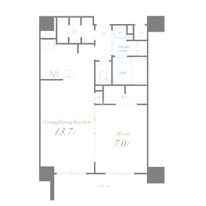 セファ上本町の間取り図