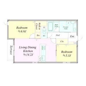 SunSky鳳西町の間取り図