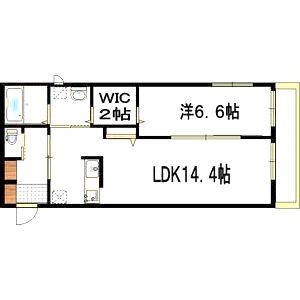 Levant唐橋の間取り図