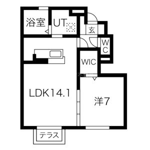 コリーナ ヴェルデの間取り図