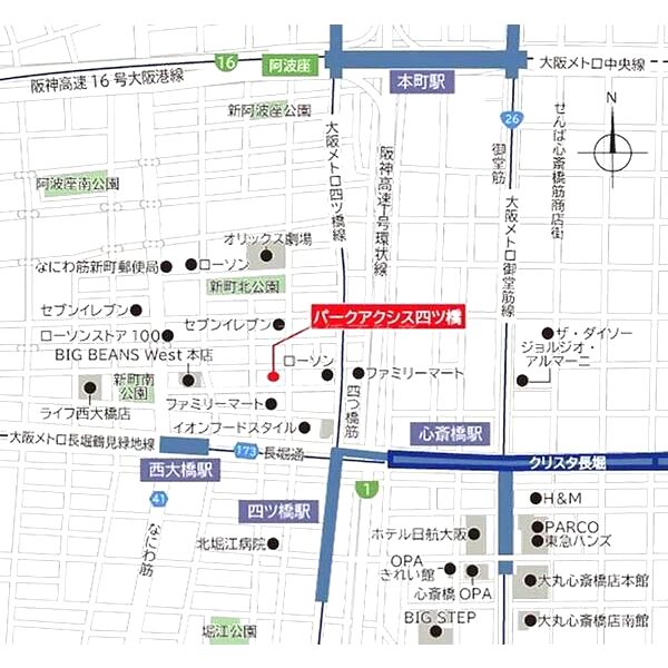 パークアクシス四ツ橋の外観2枚目