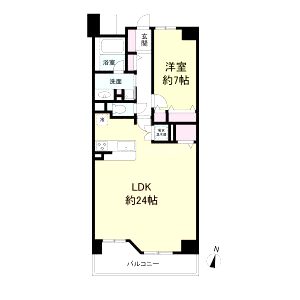 グレンパーク梅田北の間取り図