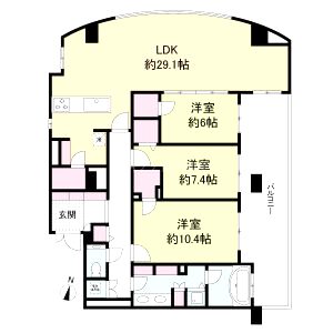 グレンパーク梅田北の間取り図