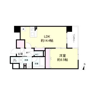 グレンパーク梅田北の間取り図