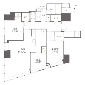 Brillia Tower堂島の間取り図
