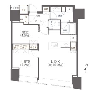Brillia Tower堂島の間取り図