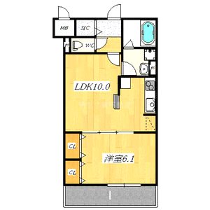 KTIレジデンス今里の間取り図
