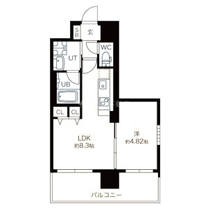 プレジオ都島の間取り図