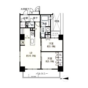 プレミスト江坂の間取り図