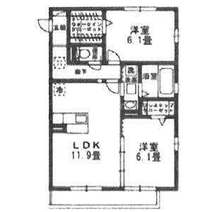 ヴラウニーメゾン・リラの間取り図