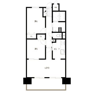 エスリード南堀江の間取り図