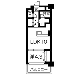 MISTRAL姫路駅前の間取り図