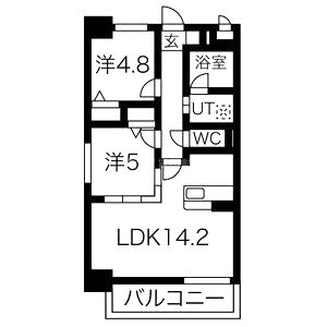 MISTRAL姫路駅前の間取り図