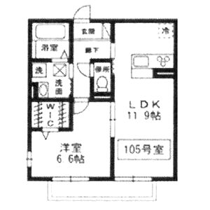 ミナミ浜寺の間取り図