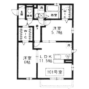 ミナミ浜寺の間取り図